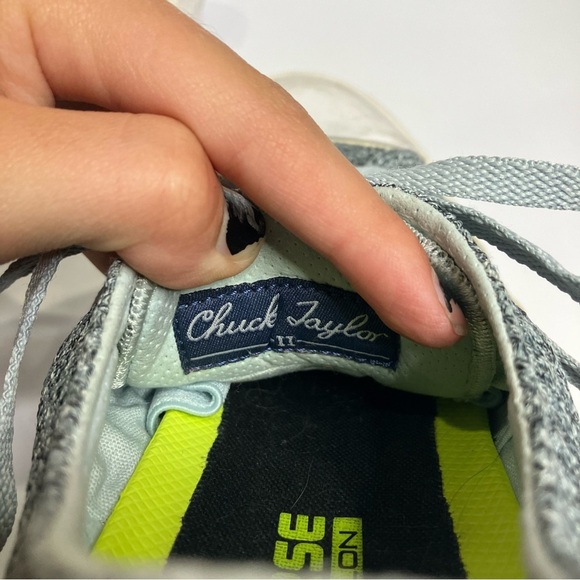 Converse blue low top sneakers unisex sizing women’s size 8 casual skateboard - Picture 9 of 10